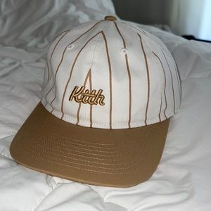 Kith Classic Script Pinstripe Dad Hat - Tuscan